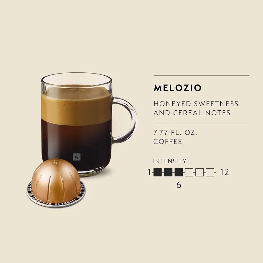 Nespresso Vertuo, Melozio, Medium Roast, 30-Count Coffee Pods