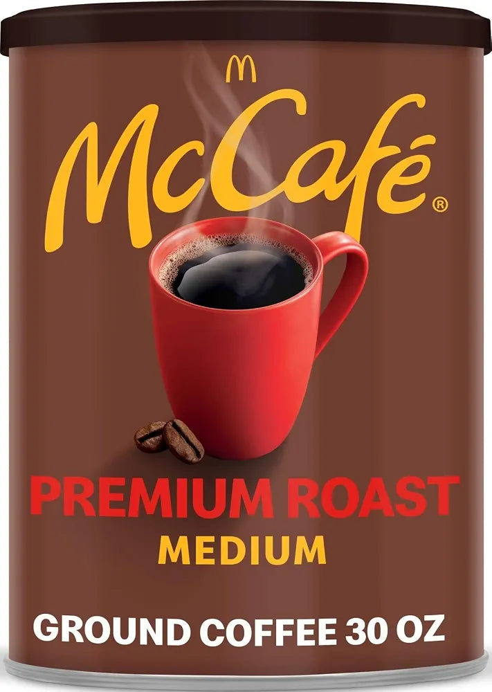 McCafe Premium Roast, Medium Roast Ground Coffee, 30 oz Canister