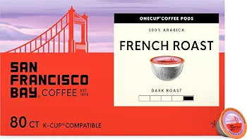San Francisco Bay French Roast K-Cup Compatible Coffee Pods, 80 ct