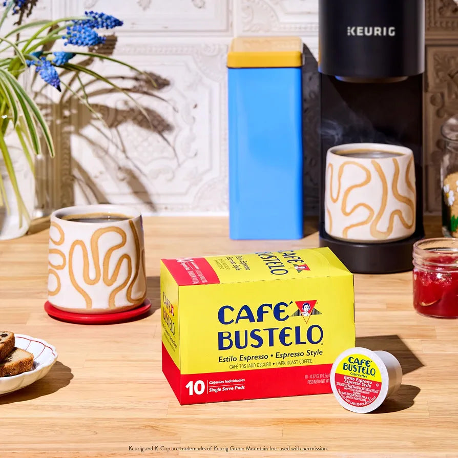 Café Bustelo Espresso Style Dark Roast Coffee Pods, 60 Count