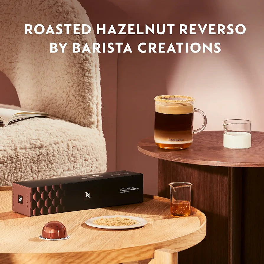 Nespresso Vertuo, Roasted Hazelnut, Medium Roast, 30-Count Coffee Pods