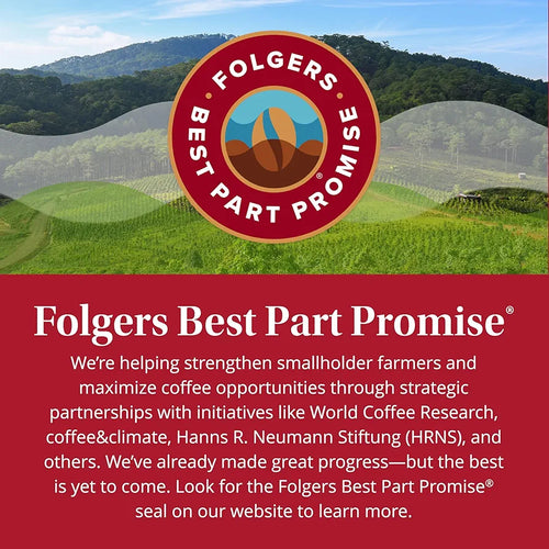 Folgers Classic Roast Ground Coffee, Medium Roast, 25.9 Oz. Canister