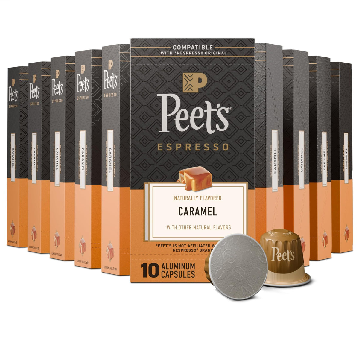 Peet's Coffee Peets Carmel Medium Roast Espresso Capsules (10 x 10 Capsuls)